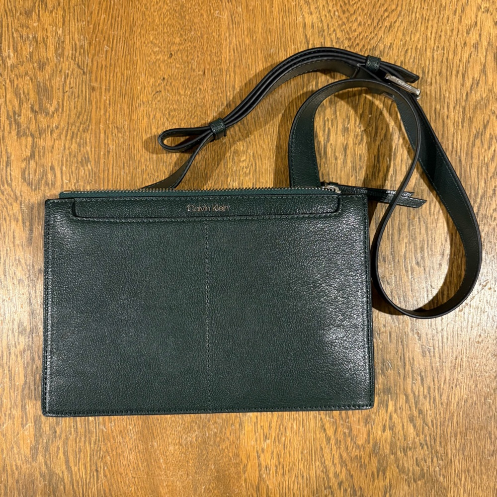 Calvin Klein Crossbody Purse Dark Green